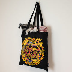 Iconic Classic Tote Bag - Dragon Yin & Yang- Black 6oz product image 3