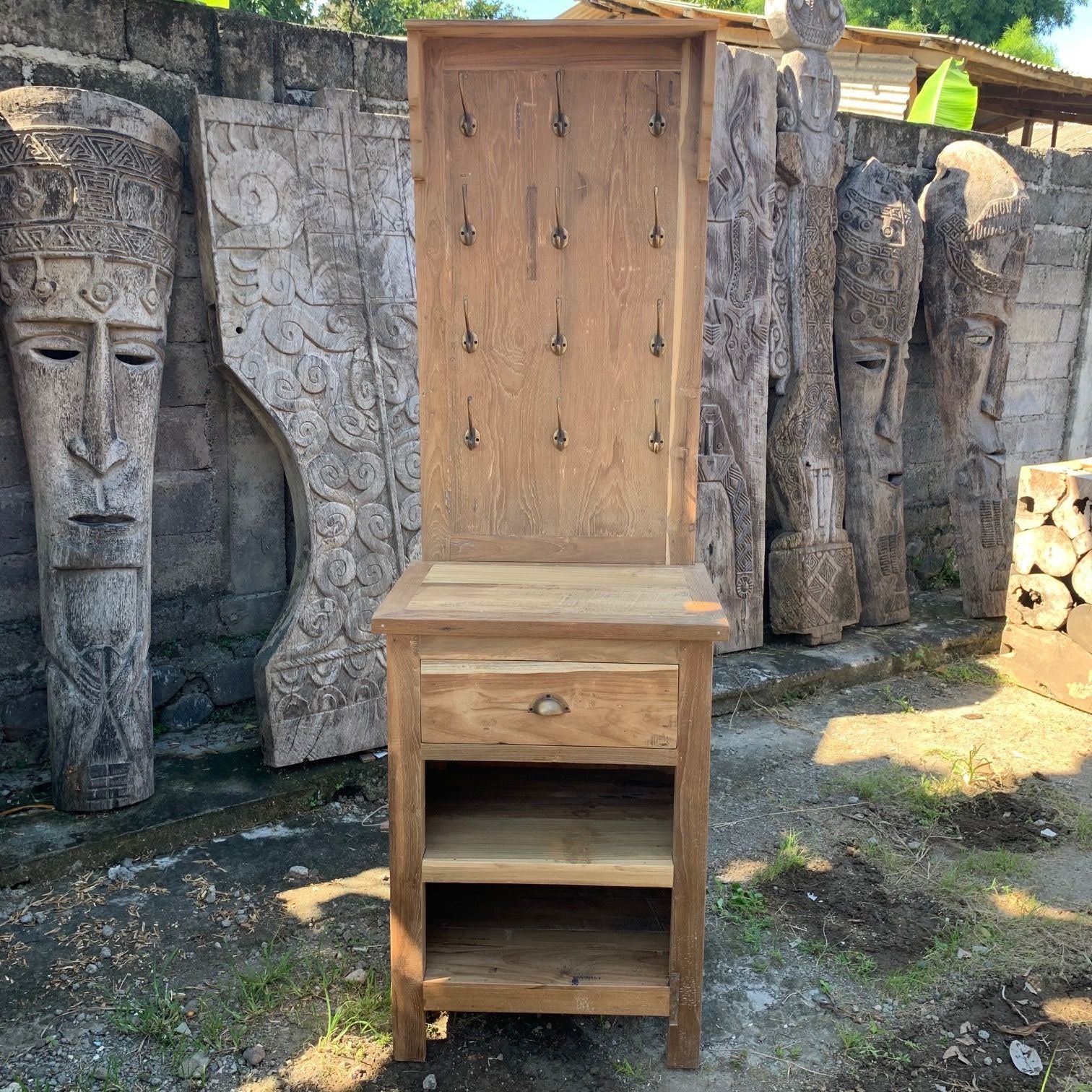 Display Stand with Hooks and Storage product image