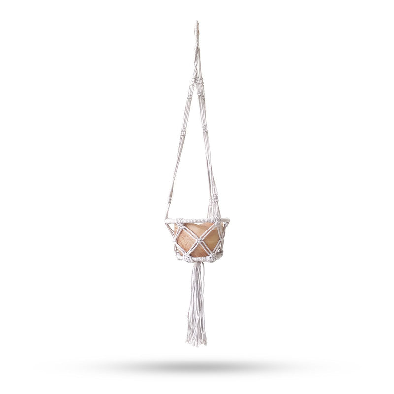 Macrame Hooped Pot Holder Small - Natural - 16cm Hoop product image