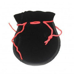 Quality Gothic Velvet Pouch - Black 12x8cm product image