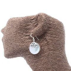 Shell & Silver Earrings - Classic Disc - MOP product image 2