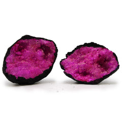 Coloured Calsite Geodes - Black Rock - Dark Red / Pink product image 3