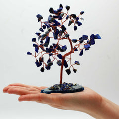 Lrg Gemstone Tree - Sodalite on Blue Agate Base (100 stones) product image 2