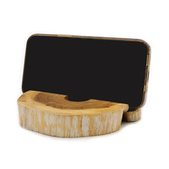 Lrg Gamal Wood Phone Holder - Whitewash product image 5