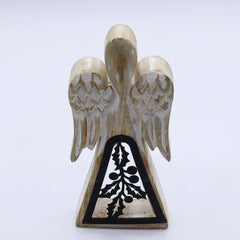 Mango Wood Angel - Whitewash with Iron Decor Cut Out product image 7