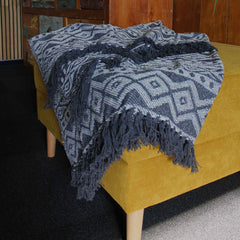 Boho Comfort Throws - Grey Geometric product image 3