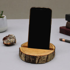Small Log Phone Holder (full slice) - Natural product image 6