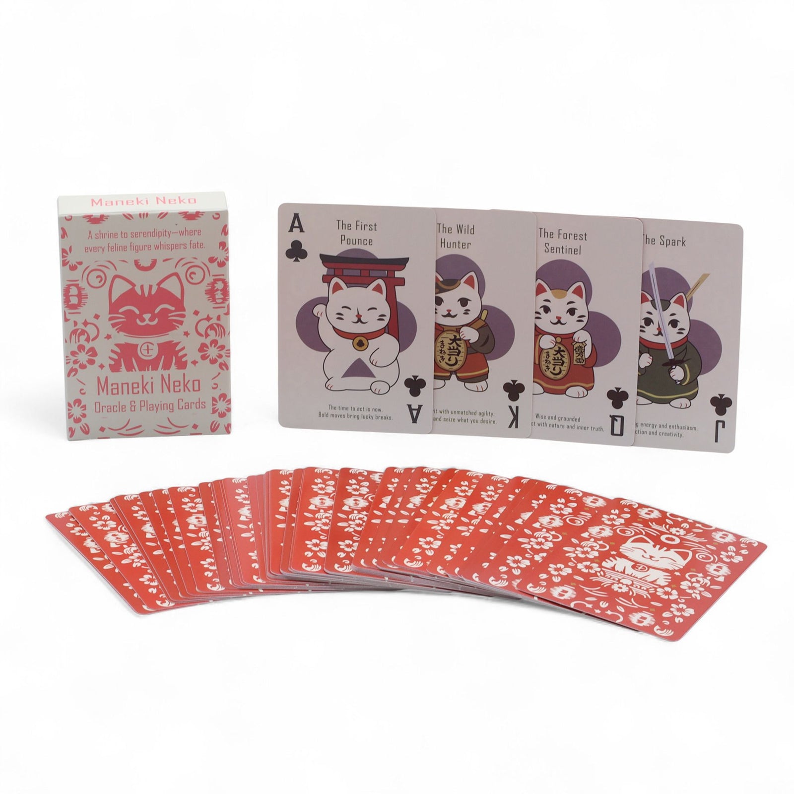 Fortune Cats Playing & Oracle Cards- Maneki Neko Deck product image