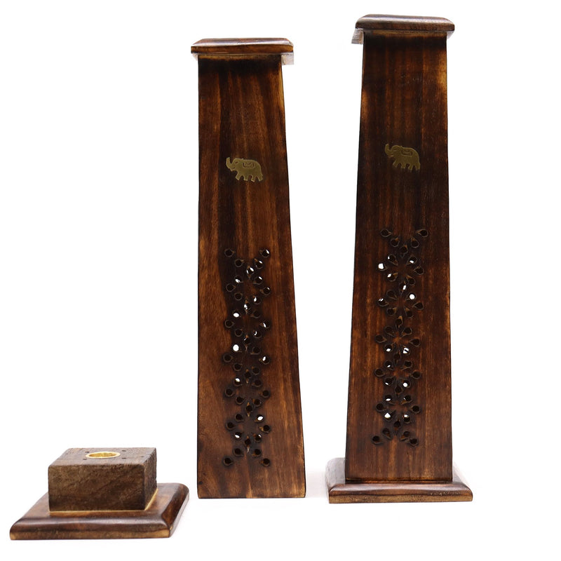 Tapered Incense Tower - Mango Wood product image