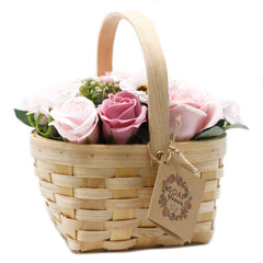 Large Pink Bouquet in Wicker Basket product image 3