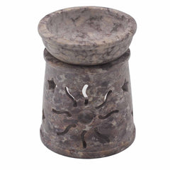 Small Soapstone Oil Burner 8cm - Sun & Stars product image 2