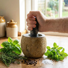 Natural Riverstone Decorative Pestle & Mortar- Small (aprox 9x7cm) product image 5