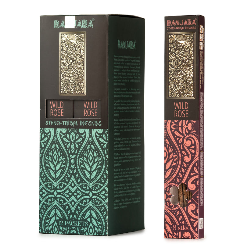 Banjara Extra Long Smudge Stick - Wild Rose product image
