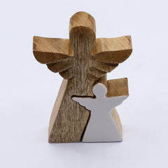 Mango Wood Angel in Angel - White Enamel product image 8