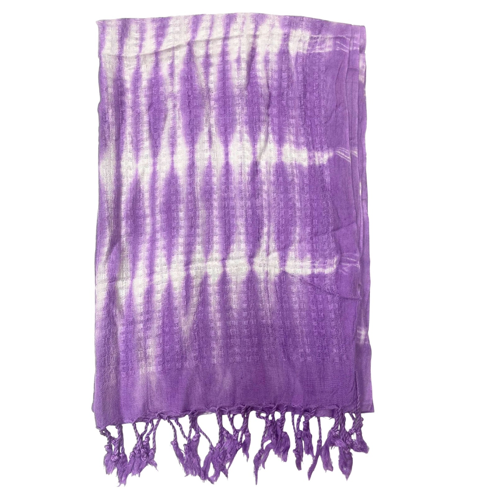 Boho Java Art Stole/Scarf - Lavender Stripes & Motiff - 62x200cm product image