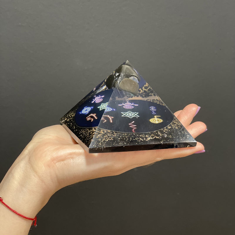 Orgonite Pyramid - Midnight Reiki - 90mm product image