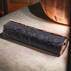 Rolled Leather Travel Notebook - 96 pages - Black 21x15cm product image 2