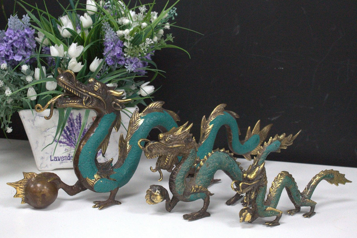 Fengshui - Med Dragon with Ball - 27cm product image 2