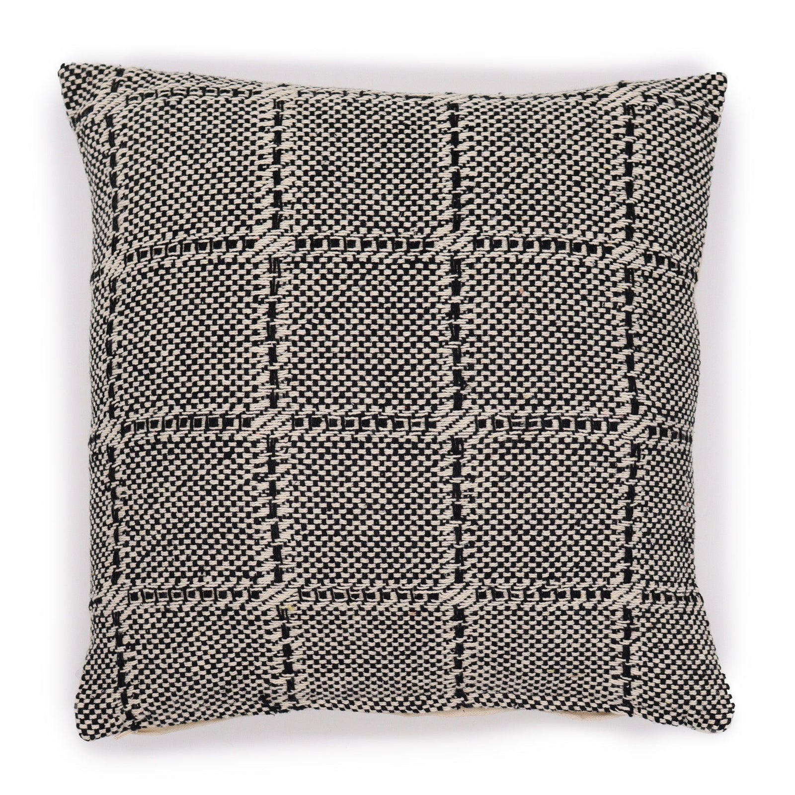 Classic Cushion Cover - Squares Grey - 40x40cm product image