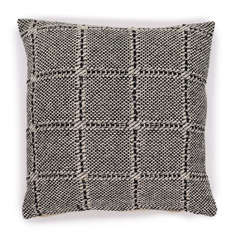 Classic Cushion Cover - Squares Grey - 40x40cm product image