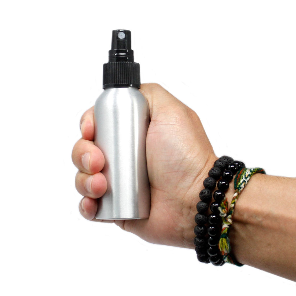 100ml Aluminium Bottle with Black Spray Top product image 4