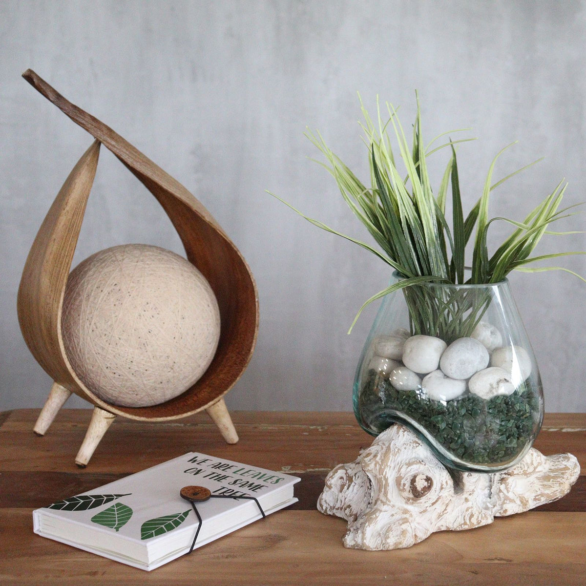 Molten Glass on Whitewash Wood - Small Bowl product image