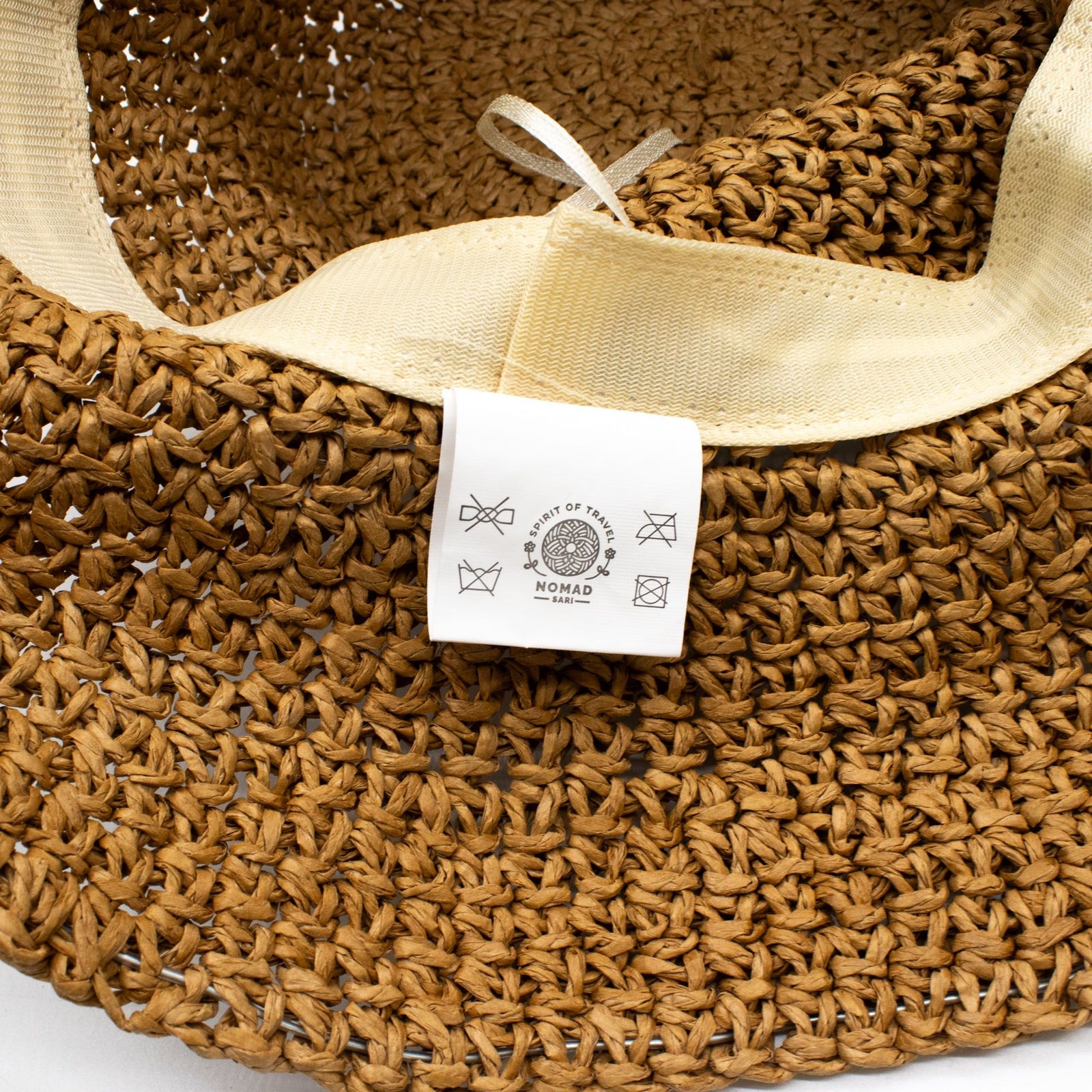 Nomad Sari Floppy Straw Sun Hat - Natural Coffee product image
