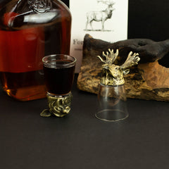 Gift Set of 12 Bottom Up Shot Glasses (25ml) - Forest & Mystical Creatures - Antique Bronze product image 9