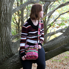 Jacquard Bag - Pink Sling Bag product image