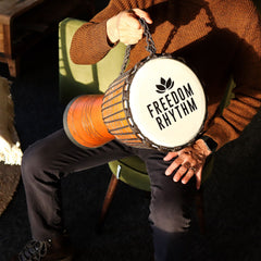 Large Pro Djembe Drum - Freedom Rhythm (high) - 50cm (22cm Dia) product image 4