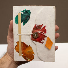 Med Lokta Button Lock Notebook (15x12cm) - 45 leafs - Crafted Real Himalayan Floral Design product image 4