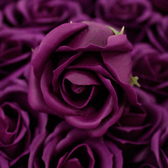 Craft Soap Flowers - Med Rose - Deep Violet product image 6