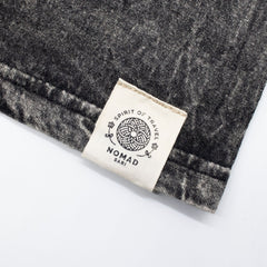 Nomad Sari Stonewashed Cotton T-Shirt - Rebel - Charcoal - Small product image 5