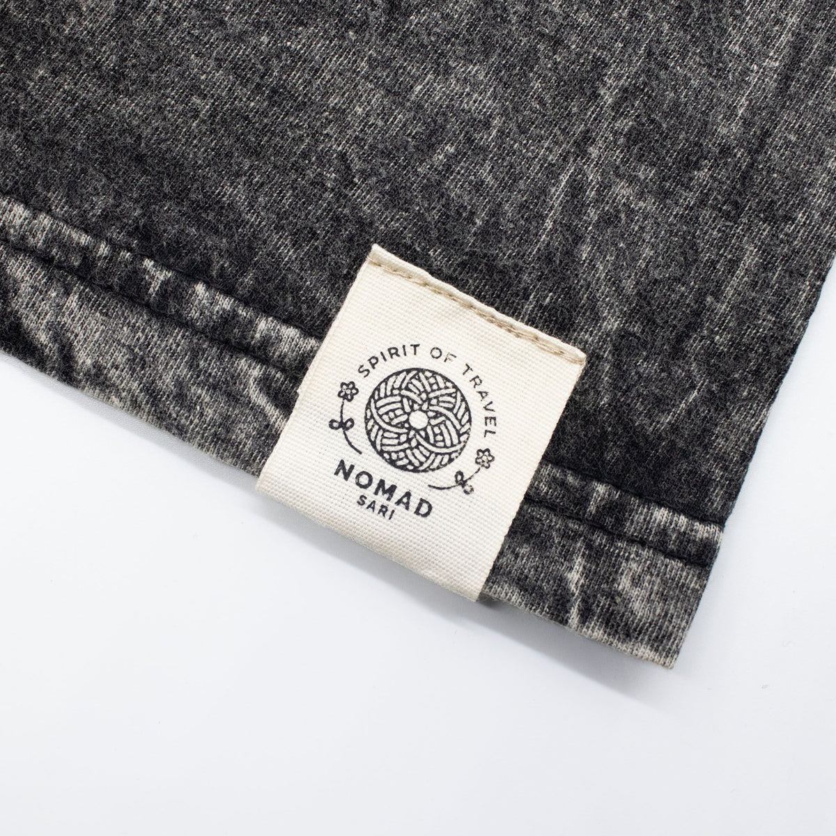 Nomad Sari Stonewashed Cotton T-Shirt - Rebel - Charcoal - Small product image 5