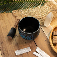 Cauldron Singing Bowl - Magic Mushroom - Blue (15cm) product image 9