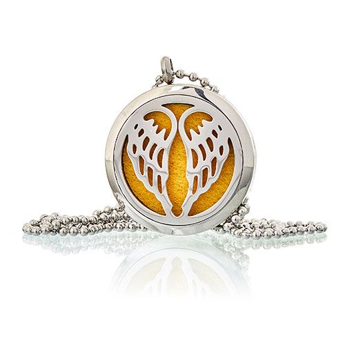 Aromatherapy Diffuser Necklace - Angel Wings 30mm product image