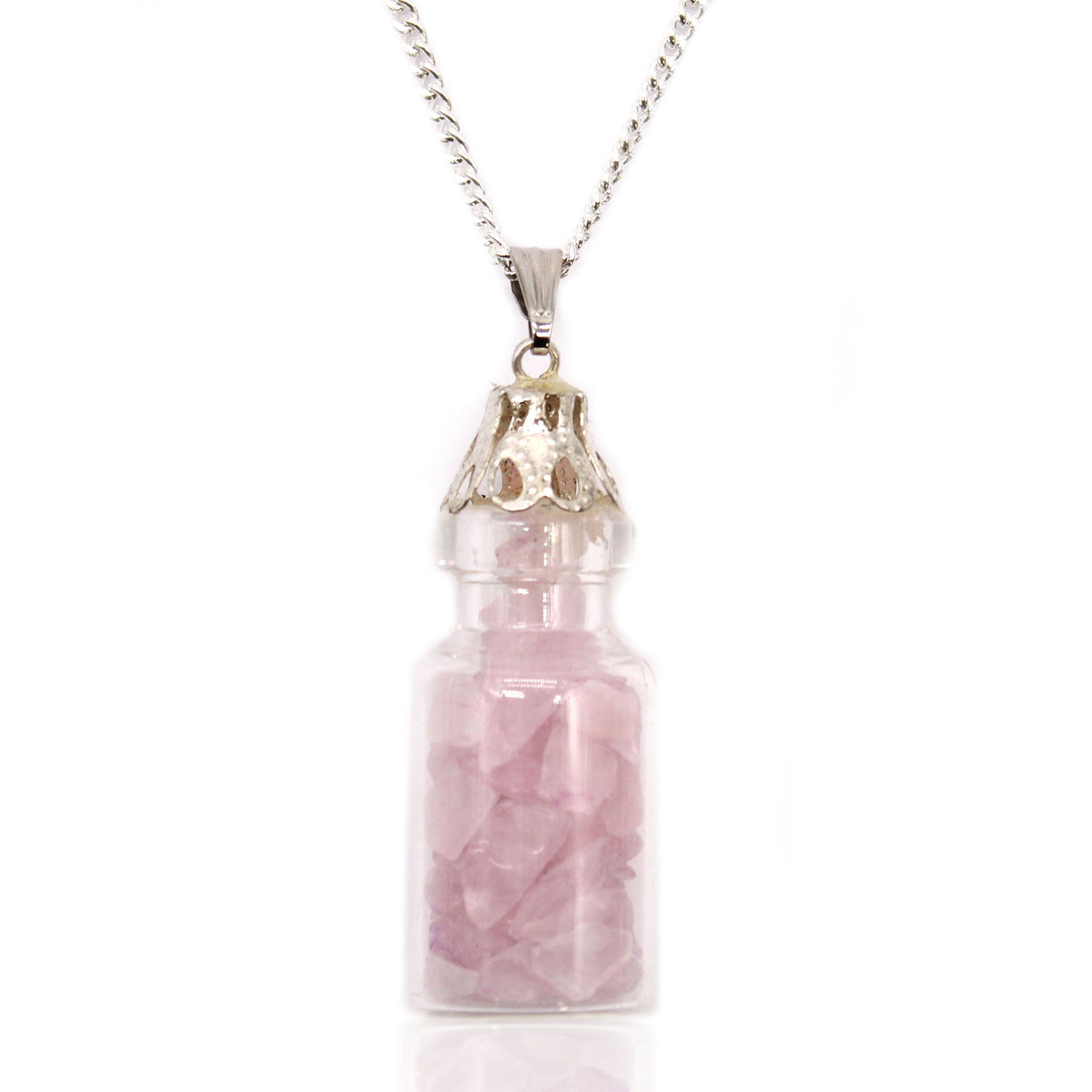 Bottled Gemstones Necklace - Rose Quartz product image 2
