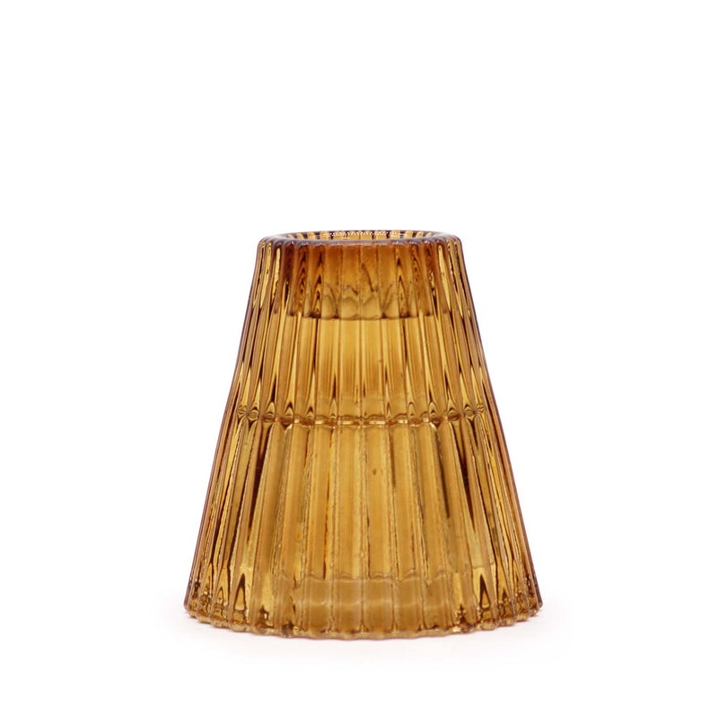 Flip Dinner Candle / Tealight Holder - Antique Amber product image