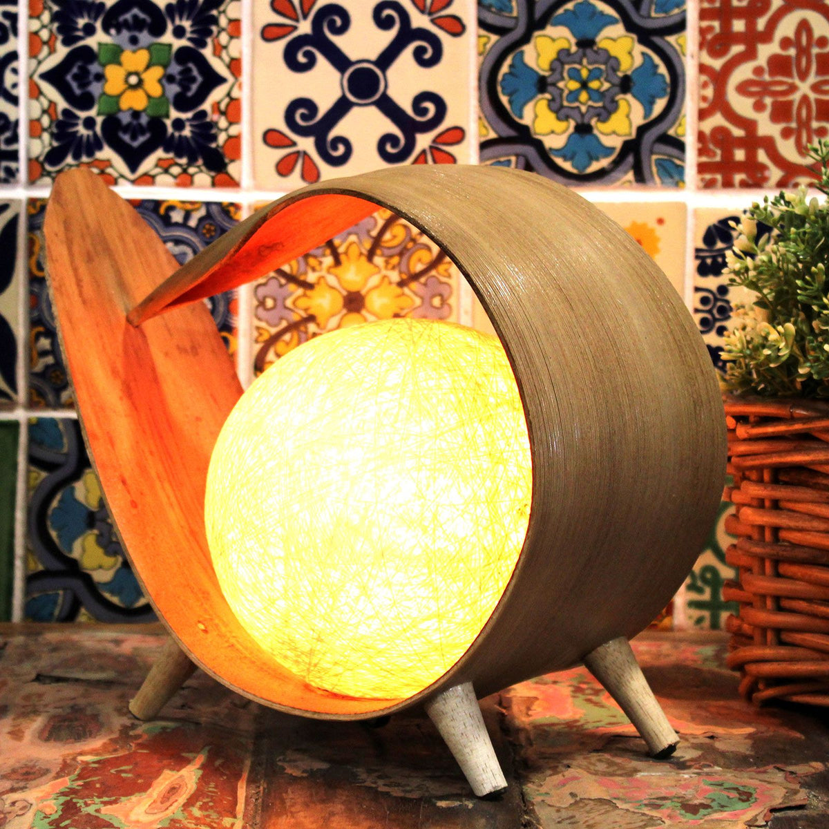Natural Coconut Lamp - Natural Wrapover product image 2