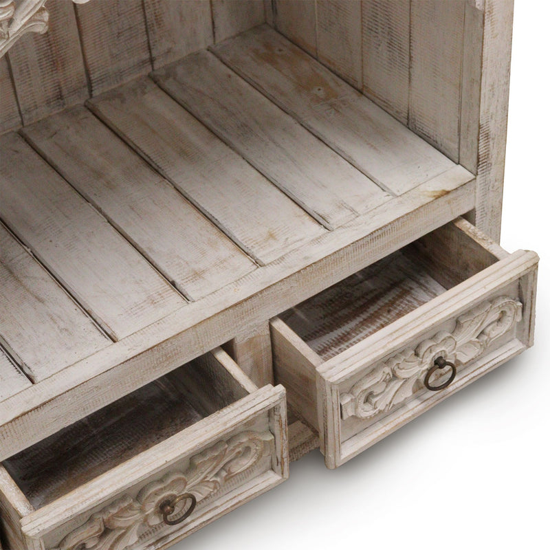 Albasia Bathroom Cabinet - Whitewash product image