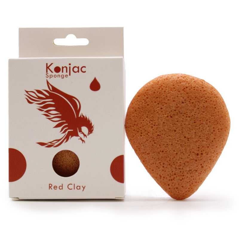 Teardrop Konjac Sponge - Red Clay - Rejuvenating product image