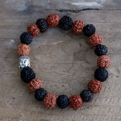 Rudraksha Buddah Bangle Mala - Mix product image 3