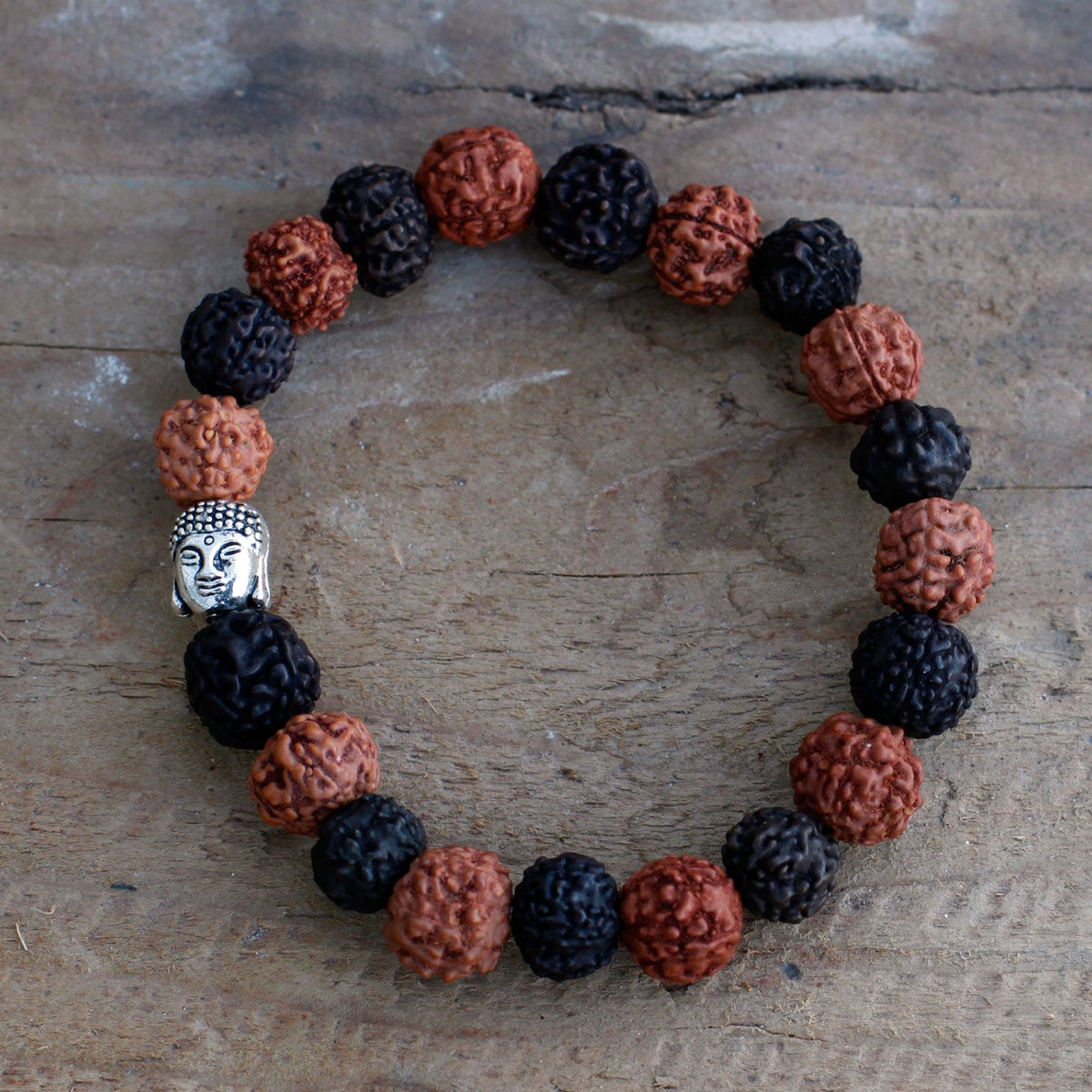 Rudraksha Buddah Bangle Mala - Mix product image 3