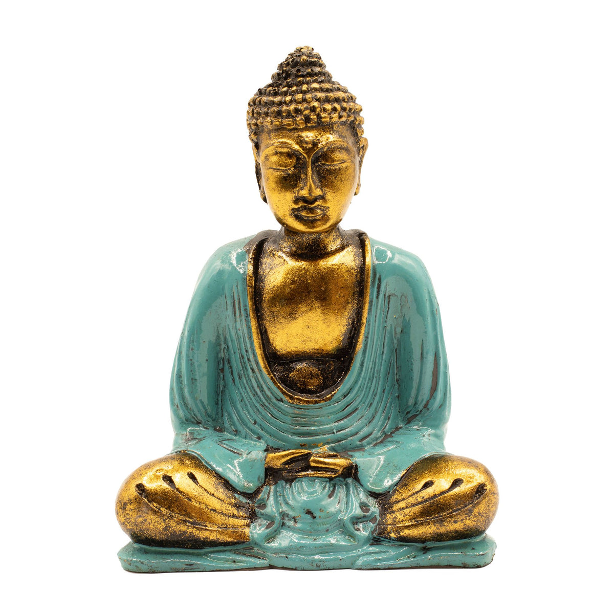 Teal & Gold Buddha - Medium product image