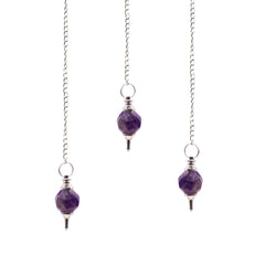 Facted Gemstone Pendulum - Amethyst product image