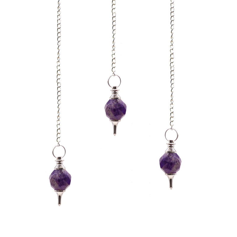Facted Gemstone Pendulum - Amethyst product image