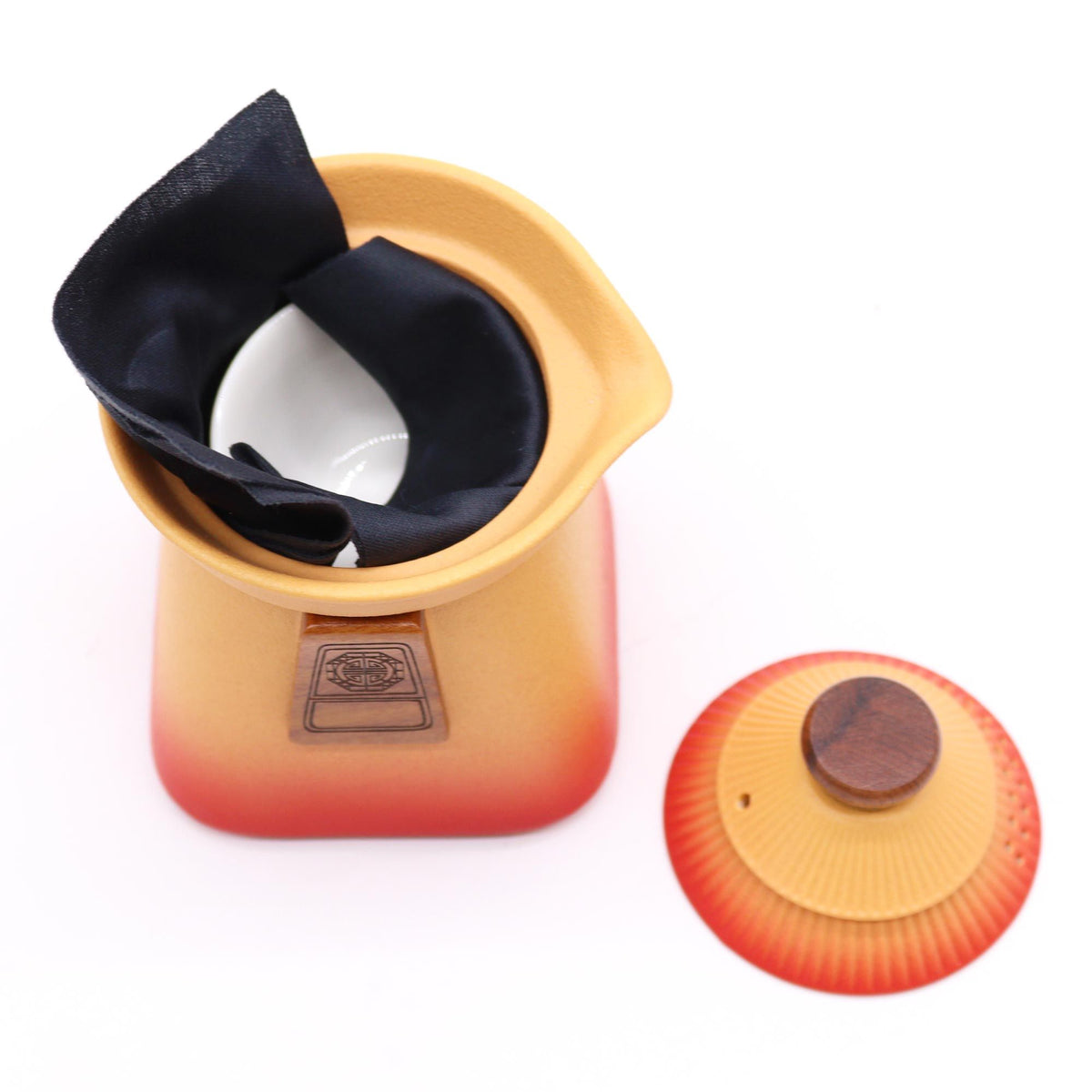 Temple Teapot Set & Three Cups - Orange Earth product image 3