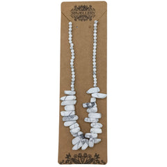 Longstone Gem Necklace - White Jasper product image 3
