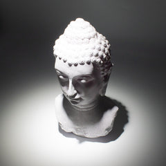 Buddha Bust Lamp Lavender Crackle - Oval Stand product image 5