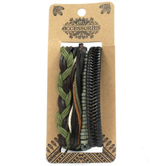 Mens Bracelet Sets - Green & Natural (asst) product image 10